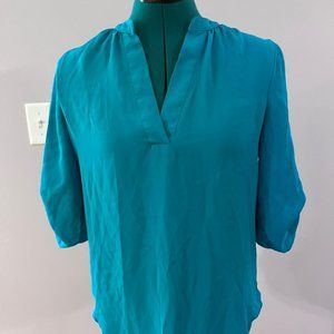 light weight teal blouse